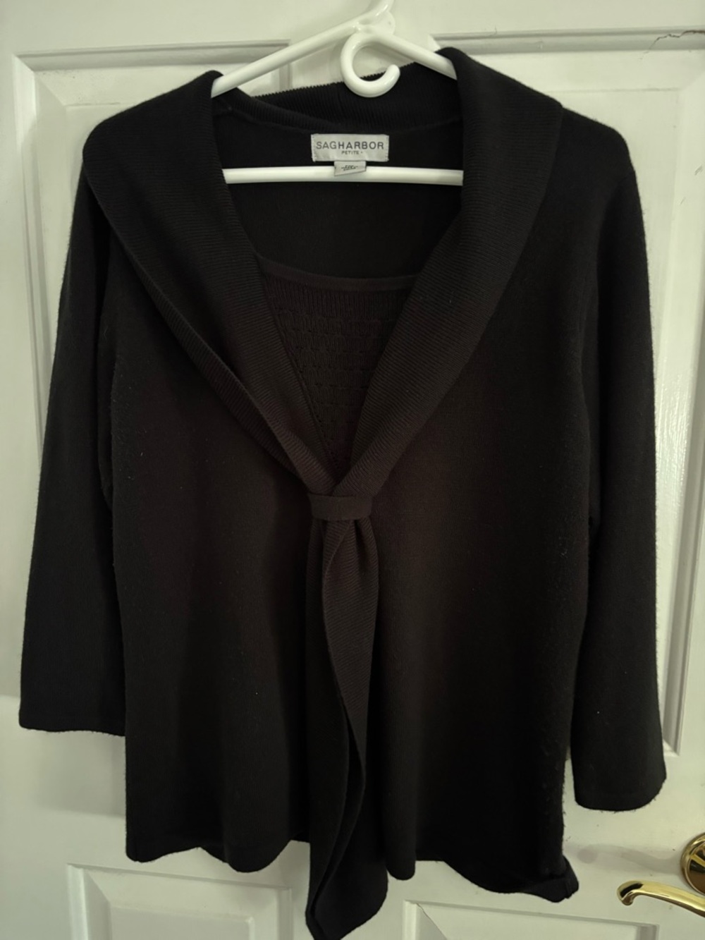 Sag Harbor Black Sweater